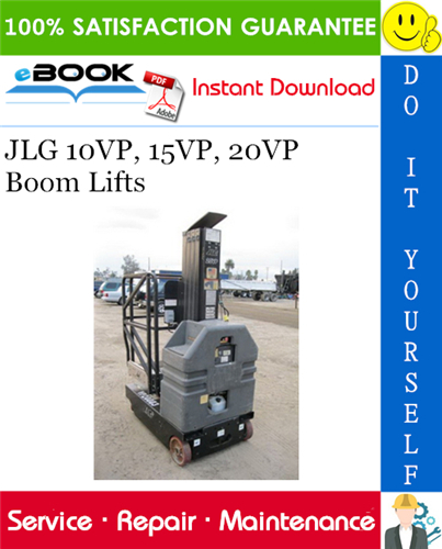 JLG 10VP, 15VP, 20VP Boom Lifts Service Repair Manual (P/N - 3120849)