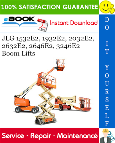 JLG 1532E2, 1932E2, 2032E2, 2632E2, 2646E2, 3246E2 Boom Lifts Service Repair Manual (P/N - 3120855)