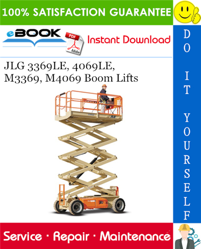 JLG 3369LE, 4069LE, M3369, M4069 Boom Lifts Service Repair Manual (P/N - 3121122)