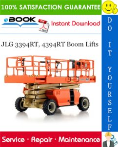 JLG 3394RT, 4394RT Boom Lifts Service Repair Manual (P/N - 3121133)