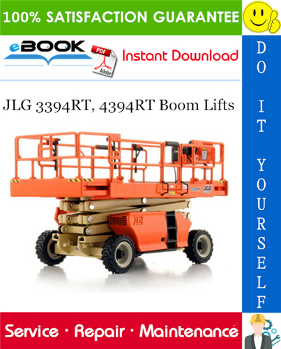 JLG 3394RT, 4394RT Boom Lifts Service Repair Manual (P/N - 3121133)