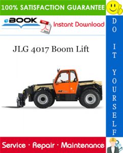 JLG 4017 Boom Lift Service Repair Manual (P/N - 3121858)