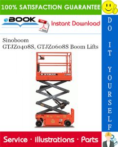 Sinoboom GTJZ0408S, GTJZ0608S Boom Lifts Parts Manual