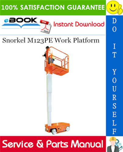 Snorkel M123PE Work Platform Service & Parts Manual