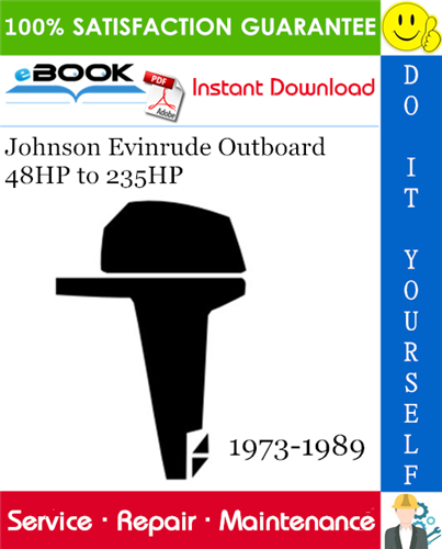 Johnson Evinrude Outboard 48HP to 235HP Service Repair Manual