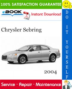 2004 Chrysler Sebring Service Repair Manual