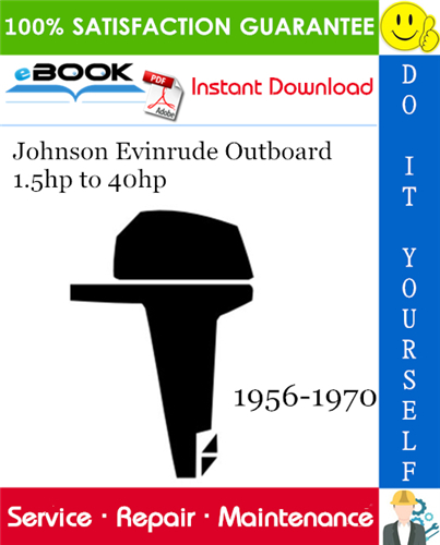 Johnson Evinrude Outboard 1.5hp to 40hp Service Repair Manual
