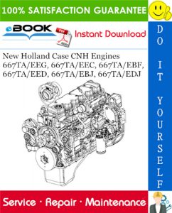 New Holland Case CNH Engines 667TA/EEG, 667TA/EEC, 667TA/EBF, 667TA/EED, 667TA/EBJ, 667TA/EDJ Service Repair Manual