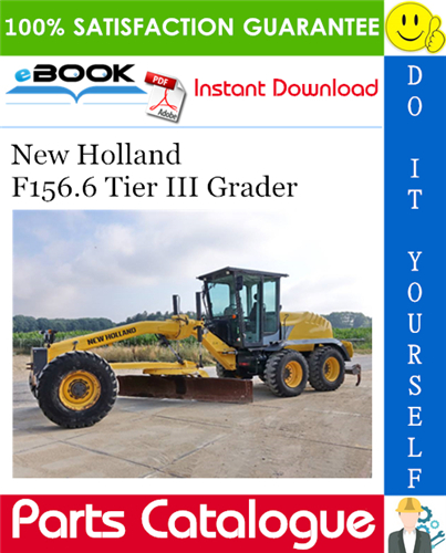 New Holland F156.6 Tier III Grader Service Parts Catalogue