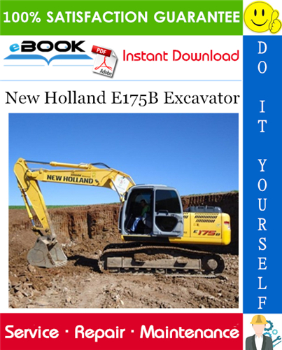 New Holland E175B Excavator Service Repair Manual