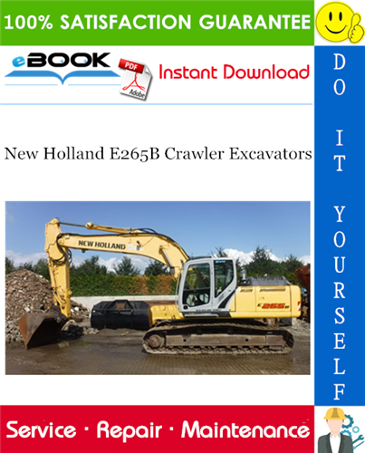 New Holland E265B Crawler Excavators Service Repair Manual