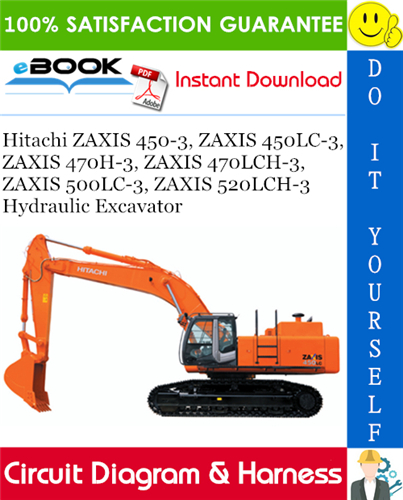 Hitachi ZAXIS 450-3, ZAXIS 450LC-3, ZAXIS 470H-3, ZAXIS 470LCH-3, ZAXIS 500LC-3, ZAXIS 520LCH-3 Hydraulic Excavator