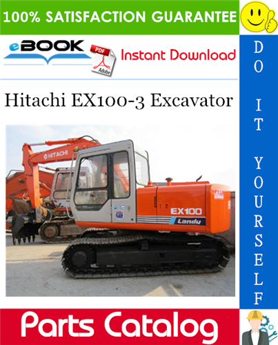 Hitachi EX100-3 Excavator Parts Catalog Manual