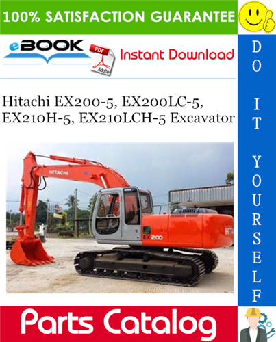 Hitachi EX200-5, EX200LC-5, EX210H-5, EX210LCH-5 Excavator Parts Catalog