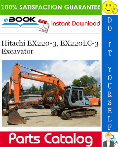 Hitachi EX220-3, EX220LC-3 Excavator Parts Catalog