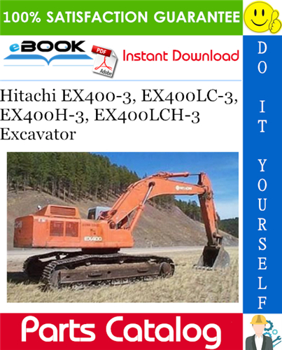 Hitachi EX400-3, EX400LC-3, EX400H-3, EX400LCH-3 Excavator Parts Catalog