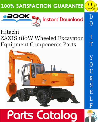 Hitachi ZAXIS 180W Wheeled Excavator Equipment Components Parts
