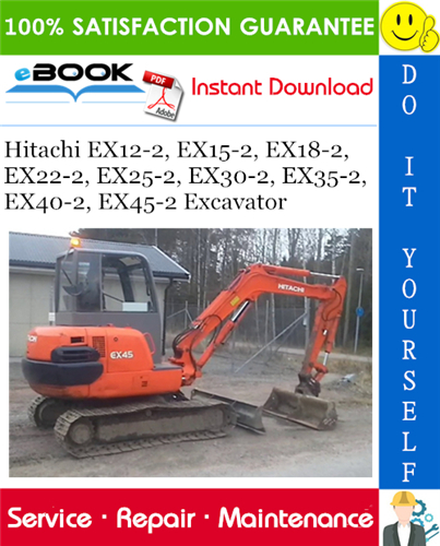 EX30-2 EX18-2 EX22-2 EX35-2 Manual De Reparación Para Hitachi EX12-2 EX15-2 EX25-2