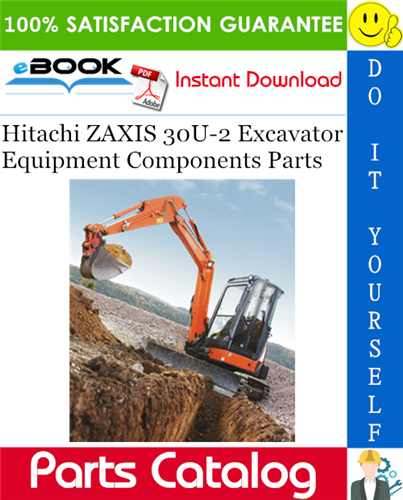 Hitachi ZAXIS 30U-2 Excavator Equipment Components Parts Catalog