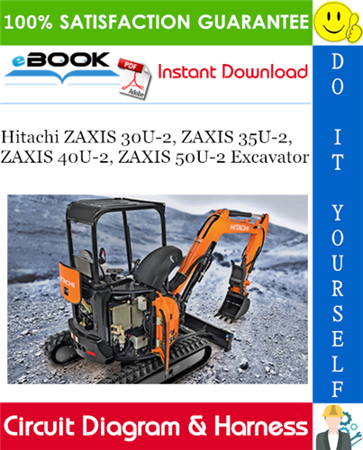 Hitachi ZAXIS 30U-2, ZAXIS 35U-2, ZAXIS 40U-2, ZAXIS 50U-2 Excavator Circuit Diagram & Harness