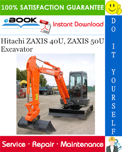 Hitachi ZAXIS 40U, ZAXIS 50U Excavator Service Repair Manual + Circuit Diagram
