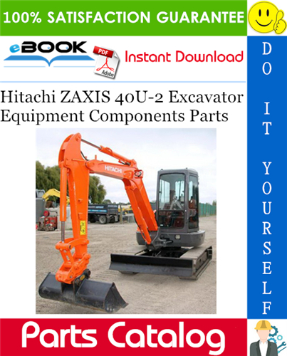Hitachi ZAXIS 40U-2 Excavator Equipment Components Parts Catalog