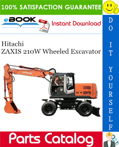 Hitachi ZAXIS 210W Wheeled Excavator Parts Catalog