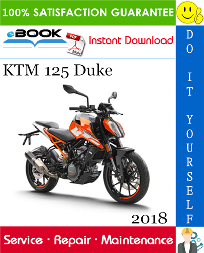 2018 KTM 125 Duke Motorcycle Service Repair Manual