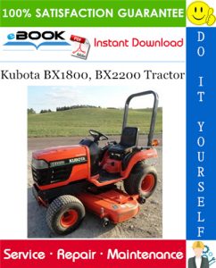 Kubota BX1800, BX2200 Tractor Service Repair Manual
