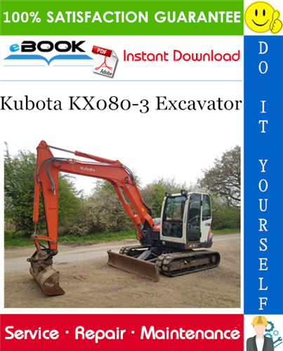 Kubota KX080-3 Excavator Service Repair Manual