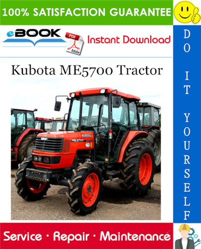 Kubota ME5700 Tractor Service Repair Manual