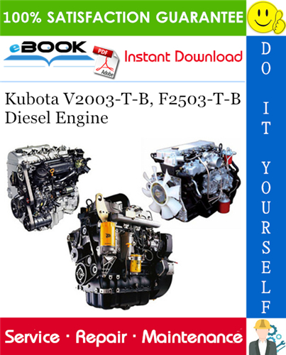 Kubota V2003-T-B, F2503-T-B Diesel Engine Service Repair Manual