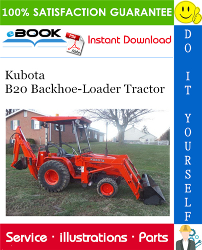 Kubota B20 Backhoe-Loader Tractor Parts Manual