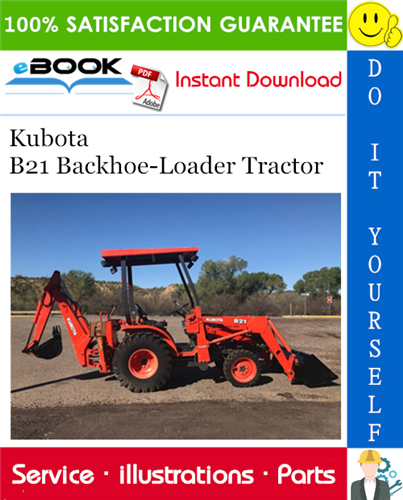 Kubota B21 Backhoe-Loader Tractor Parts Manual
