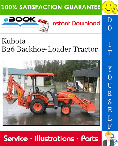 Kubota B26 Backhoe-Loader Tractor Parts Manual