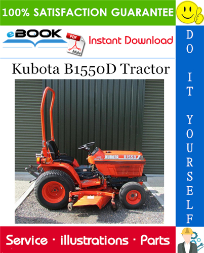 Kubota B1550D Tractor Parts Manual