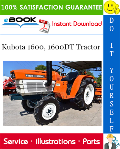Kubota 1600, 1600DT Tractor Parts Manual