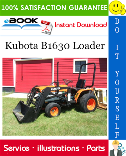 Kubota B1630 Loader Parts Manual