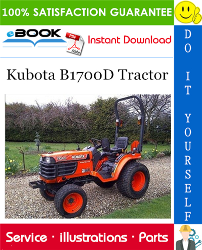 Kubota B1700D Tractor Parts Manual