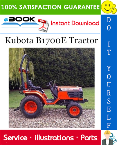Kubota B1700E Tractor Parts Manual