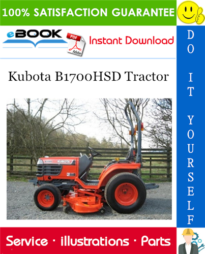 Kubota B1700HSD Tractor Parts Manual