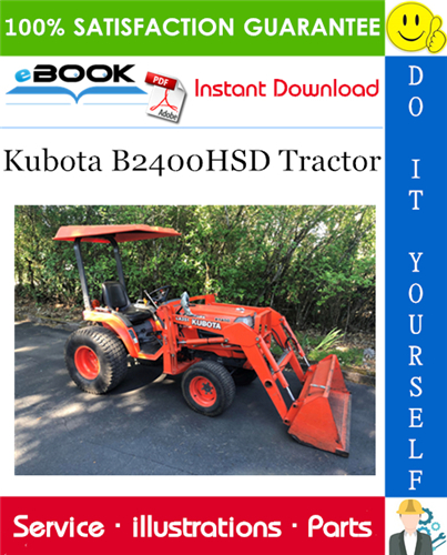 Kubota B2400HSD Tractor Parts Manual