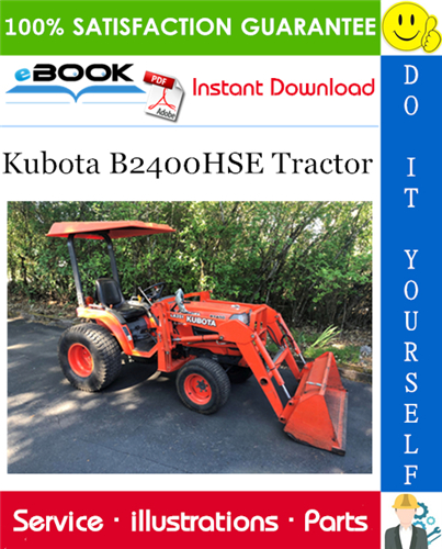 Kubota B2400HSE Tractor Parts Manual