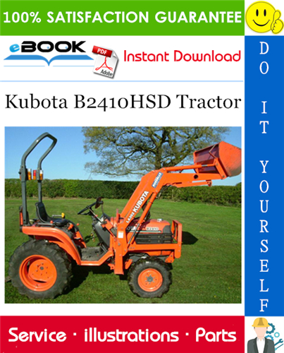 Kubota B2410HSD Tractor Parts Manual