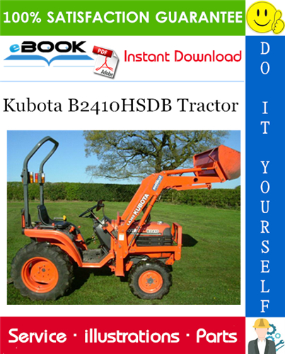 Kubota B2410HSDB Tractor Parts Manual