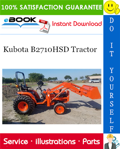 Kubota B2710HSD Tractor Parts Manual