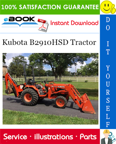 Kubota B2910HSD Tractor Parts Manual