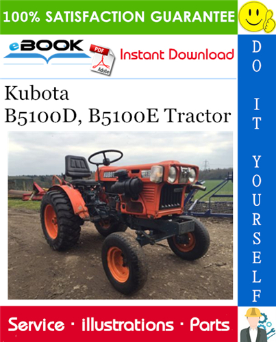 Kubota B5100D, B5100E Tractor Parts Manual