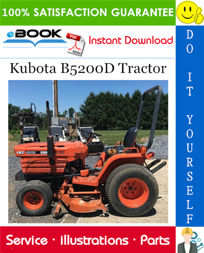 Kubota B5200D Tractor Parts Manual