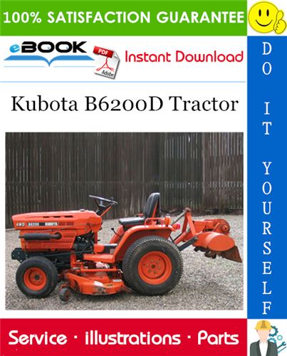 Kubota B6200D Tractor Parts Manual